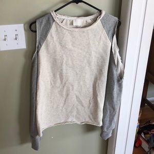 cold shoulder sweatshirt